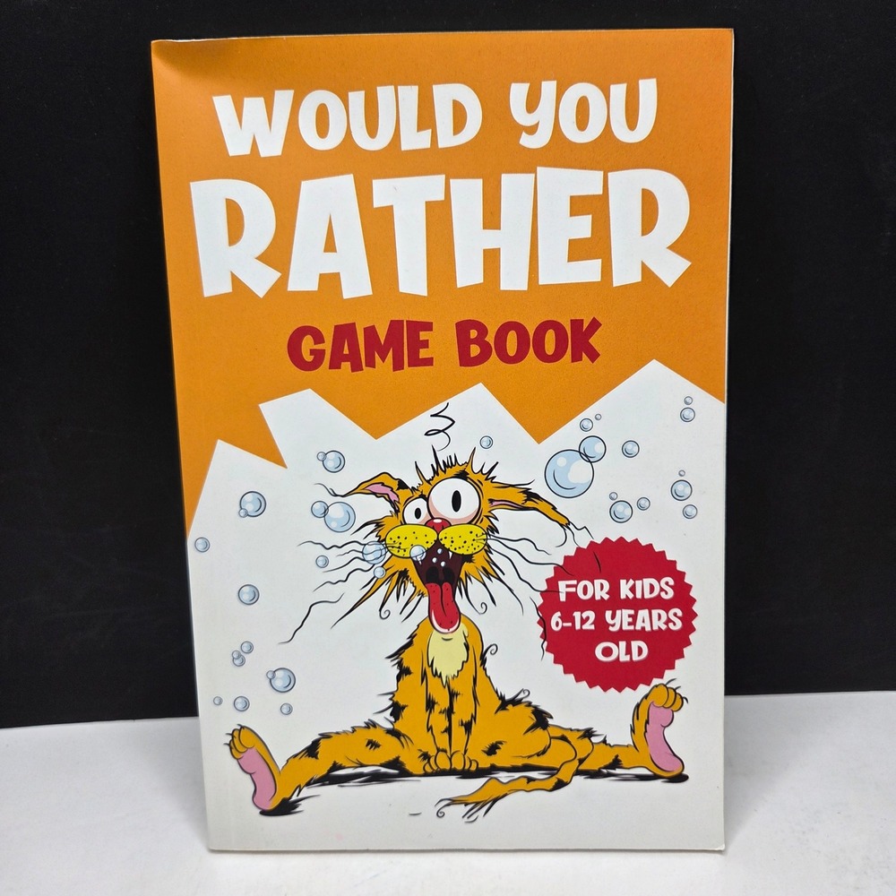 Crazy Collie Would You Rather Game Book for Kids 6-12 Activity Travel Orange